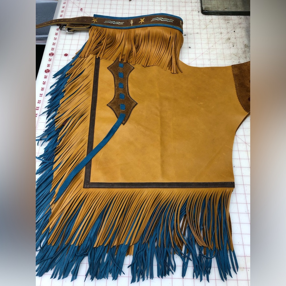 Artisan made riding chaps-Vaquero Leather Ware (me).